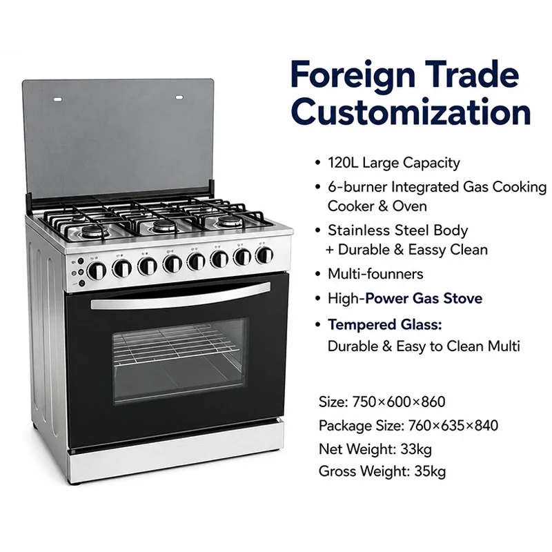 Commercial Kitchen Stove - Ticari 6 Brülörlü Gazlı Ocak ve