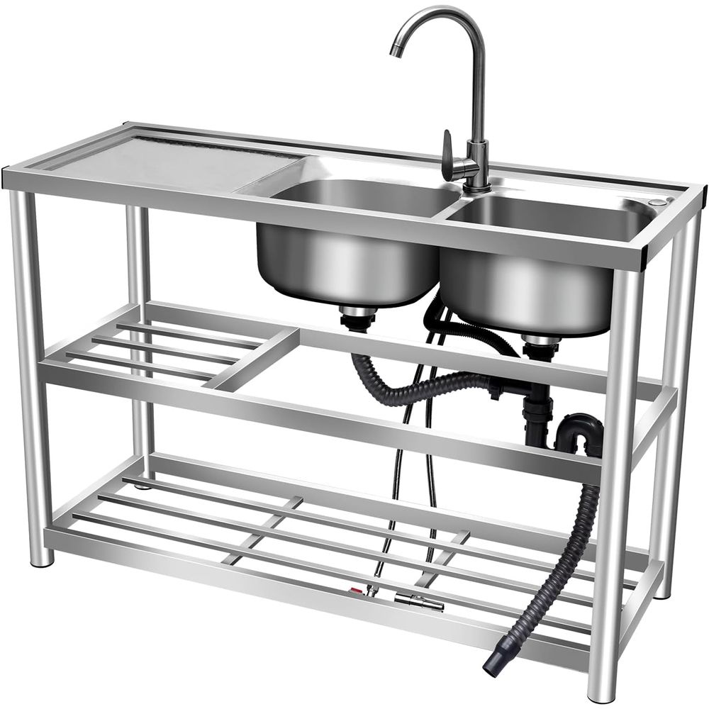 Commercial Kitchen Counter - 2 Ticari Mutfak Tezgahı + Hazırlık