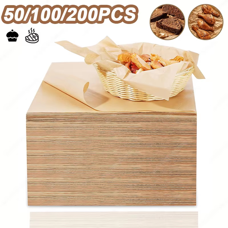 Commercial Kitchen Pans - 50/100/200 adet pişirme kağıdı parşömen fırın