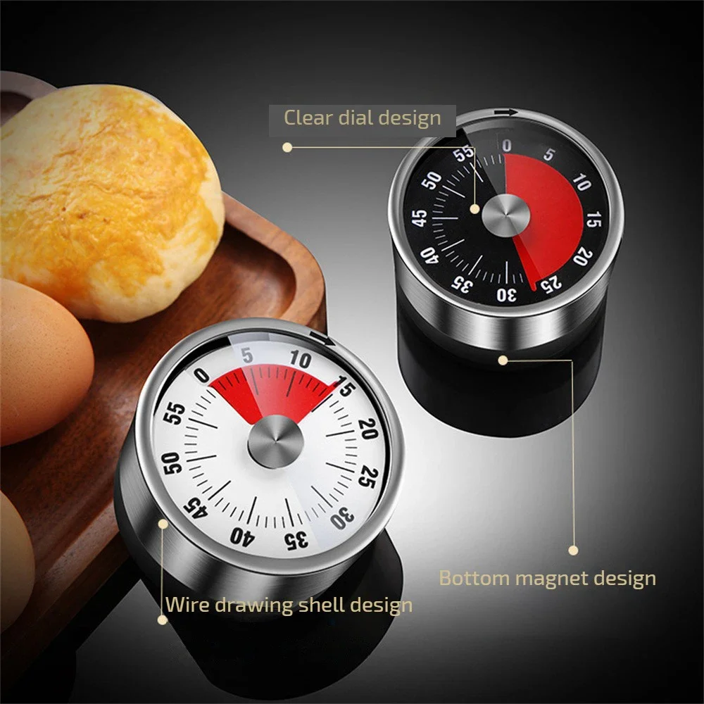 Commercial Kitchen Timer - Yeni Paslanmaz Çelik Görsel Zamanlayıcı Mekanik