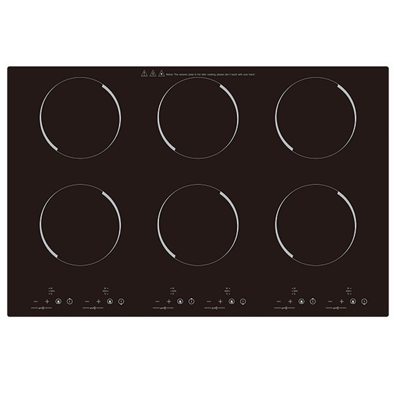 Commercial Kitchen Burner - Ticari Altı Gözlü Elektrikli Seramik Ocak