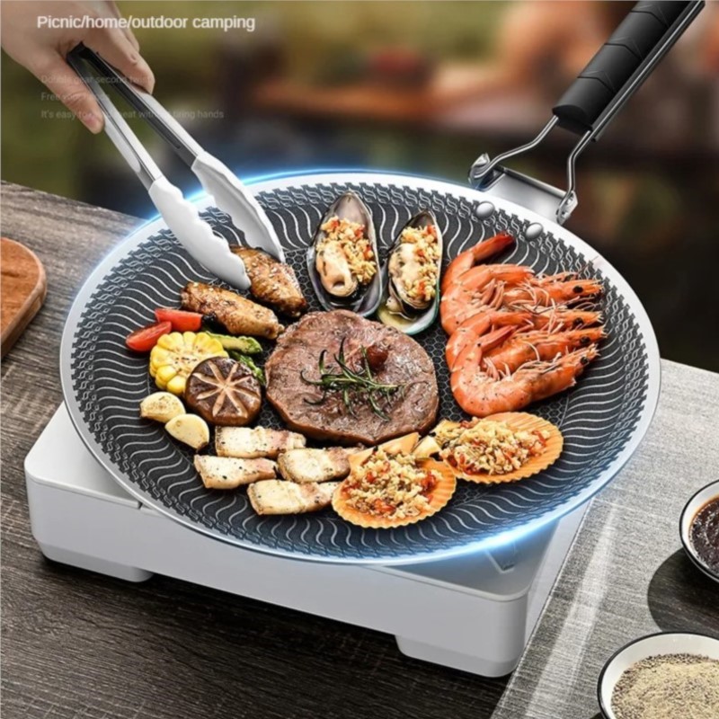 Commercial Kitchen Pans - 316 Paslanmaz çelik barbekü plakası açık