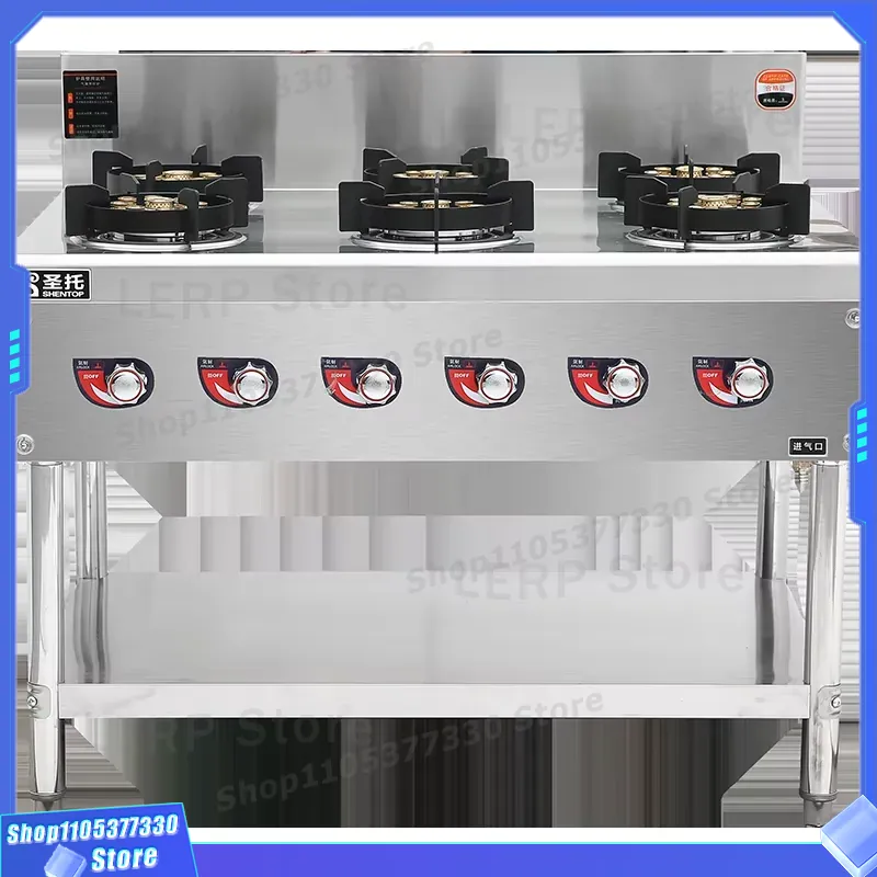 Commercial Kitchen Burner - Ticari 6'lı Ocaklı Gazlı Ocak Tezgah