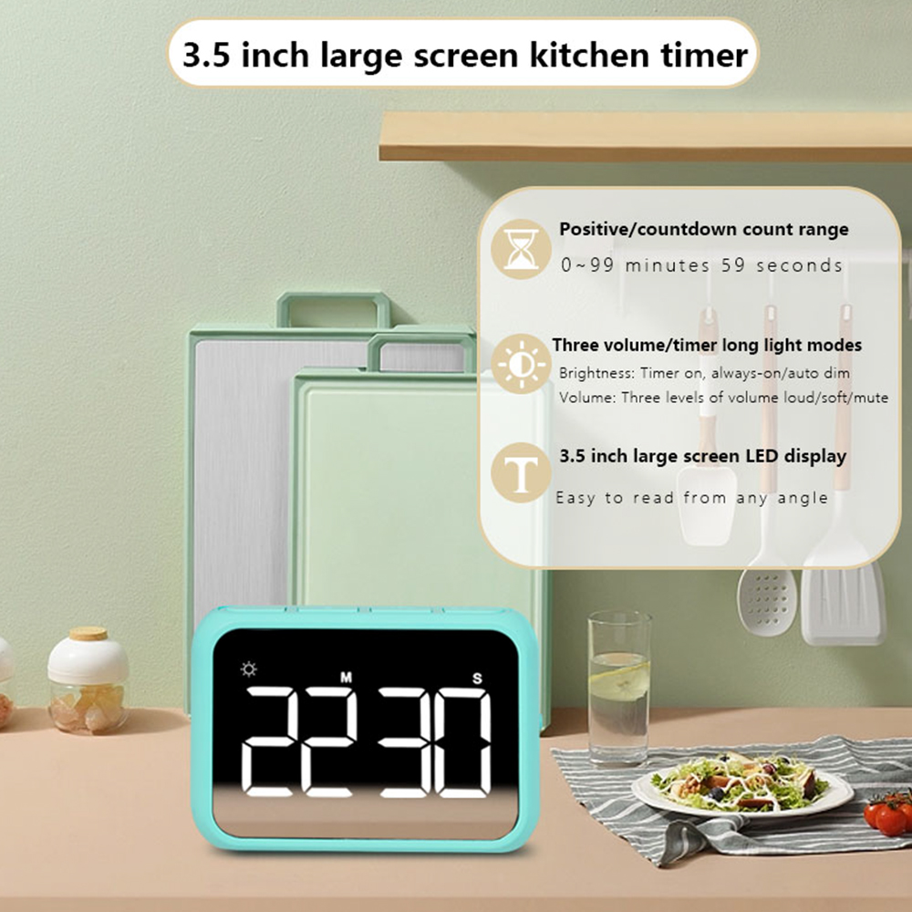 Commercial Kitchen Timer - 1PC Modern Minimalist LED Pil Zamanlayıcısı