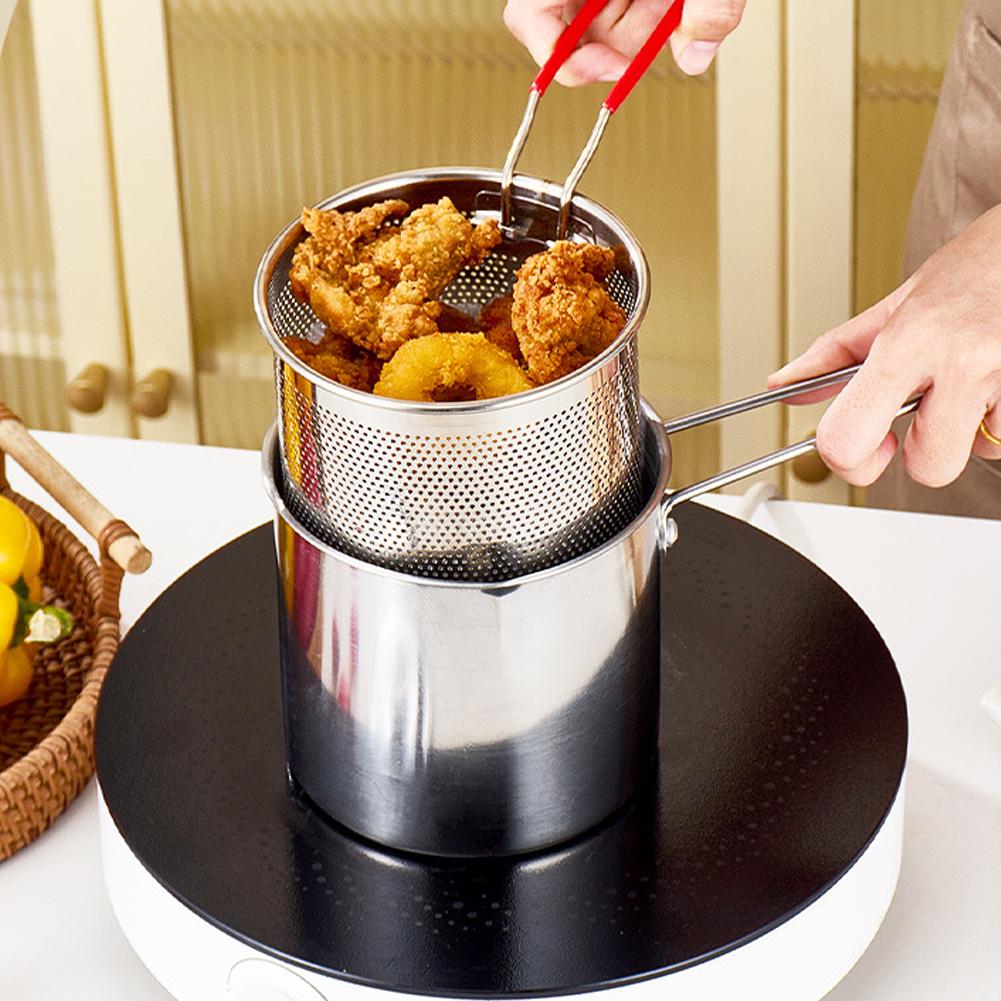 Commercial Kitchen Pans - Paslanmaz Çelik Derin Fritöz Tenceresi Süzgeç