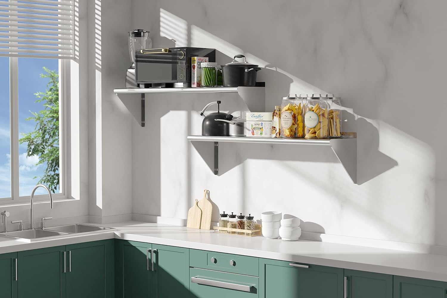 2'li Paket Paslanmaz Çelik Raf - Wall Shelf Commercial Kitchen incelemesi ve fiyatı