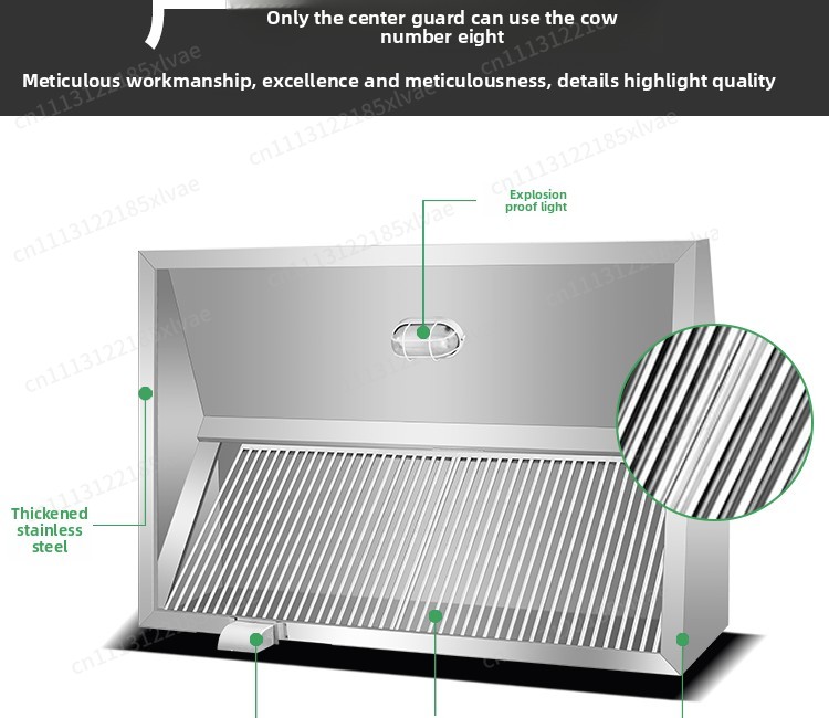 Kalınlaştırılmış Paslanmaz Çel - Commercial Kitchen Hoods incelemesi ve fiyatı