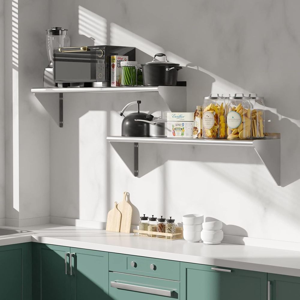 2'li Paket Paslanmaz Çelik Raf - Wall Shelf Commercial Kitchen incelemesi ve fiyatı