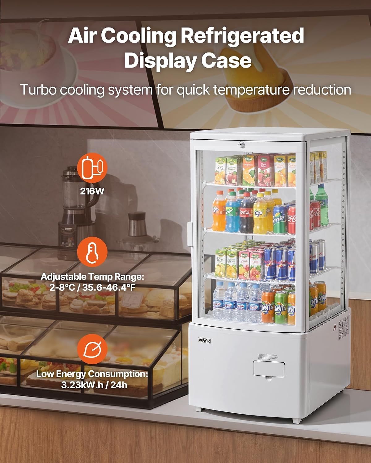 Soğutmalı Teşhir Dolabı, 3 Cu. - Refrigerated Display Case incelemesi ve fiyatı